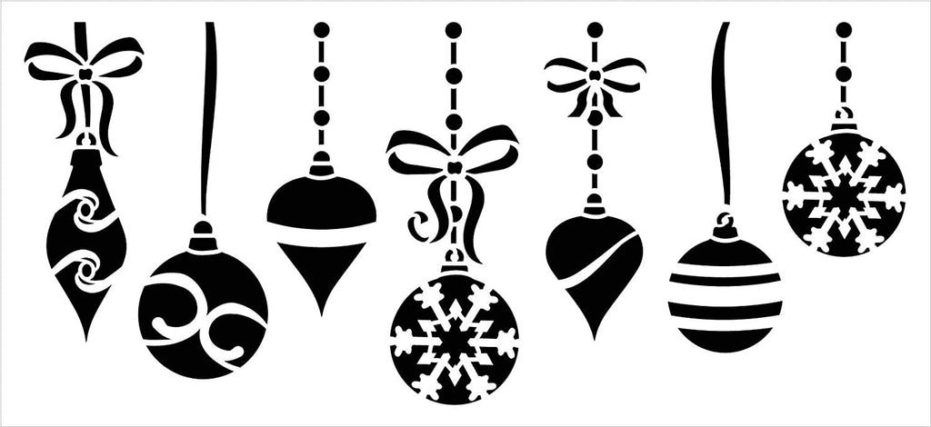 christmas ornaments stencil