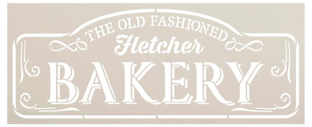 Personalized Old Fashioned Bakery Stencil - DIY Retro Custom Name Sign – StudioR12  Stencils