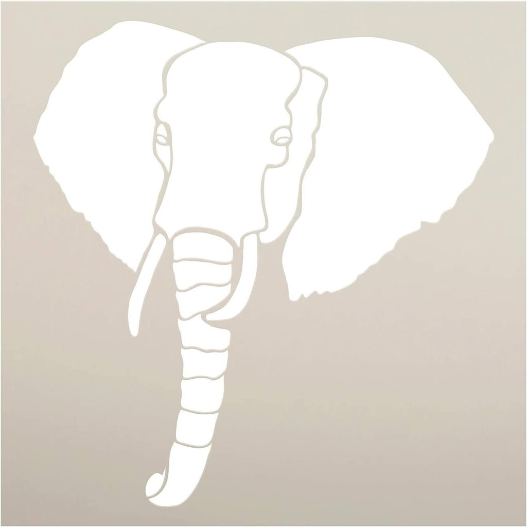 african elephant head silhouette