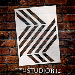 Repeat Geometric Triangle Pattern Stencil by StudioR12 - DIY