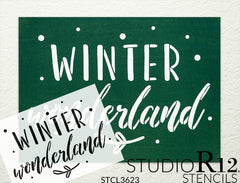 Welcome To Our Winter Wonderland Stencil by StudioR12