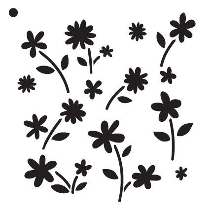 Flower Power - Pattern Stencil - 6