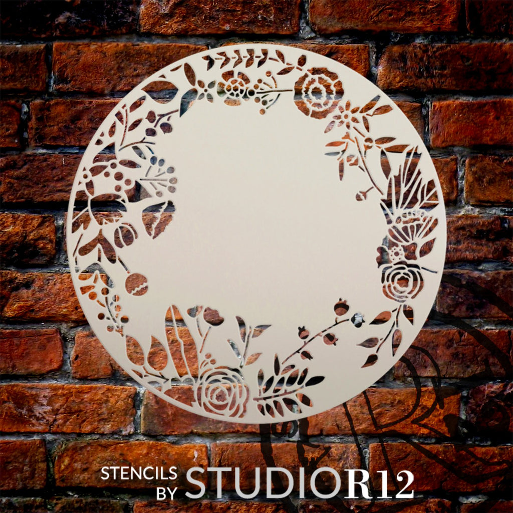 Rose Bouquet Stencil by StudioR12  DIY Rustic Flower Lover Home Decor –  StudioR12 Stencils