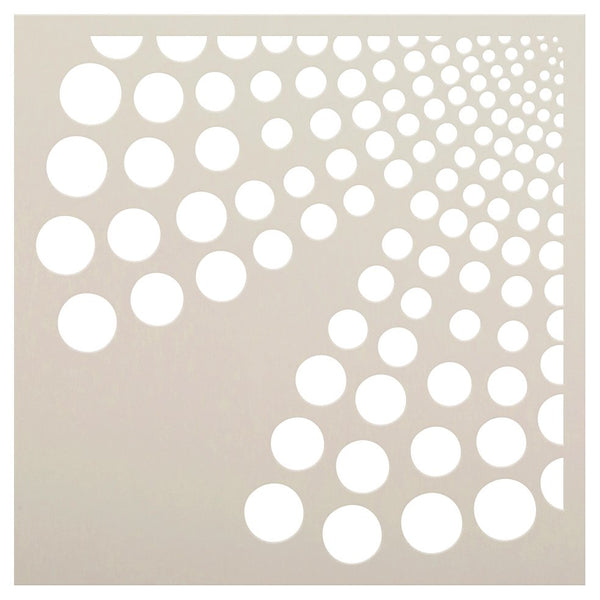 Dot Flower Tile Stencil by StudioR12 | Reusable Quarter Pattern & Bathroom Walls & Floors | DIY Kitchen Backsplash | Select Size | STCL5205