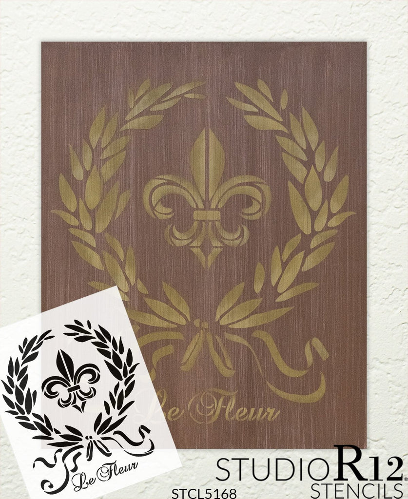 
                  
                Art Stencil,
  			
                Country,
  			
                Fleur de Lis,
  			
                Fleur de Lis Stencil,
  			
                French,
  			
                French Stencil,
  			
                Home,
  			
                Home Decor,
  			
                laurel,
  			
                ribbon,
  			
                stencil,
  			
                Stencils,
  			
                StudioR12,
  			
                StudioR12 Stencil,
  			
                Template,
  			
                wreath,
  			
                  
                  