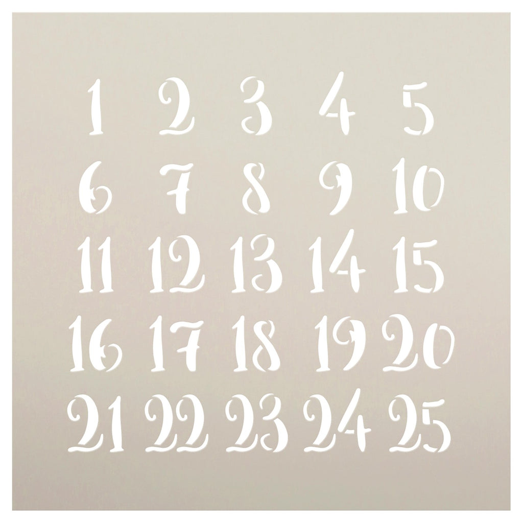 Christmas Countdown Numerals Stencil by StudioR12 | STCL5917 – StudioR12  Stencils