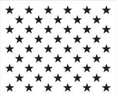 50 Stars Painting Stencil,American Flag Template,Reusable Mylar