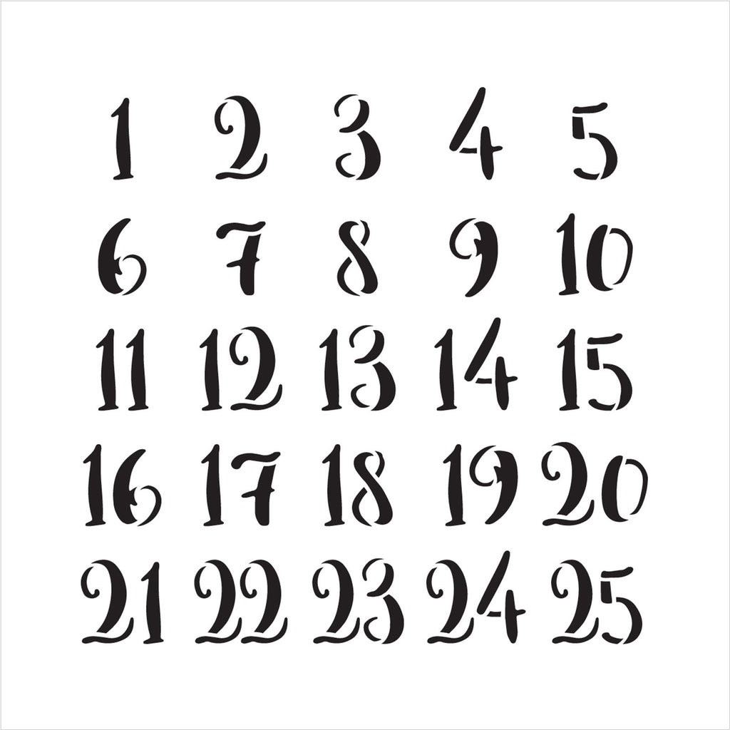 Fancy R Number Math Fancy Number Stencils
