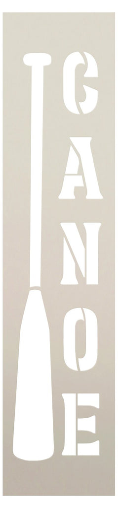 Vertical Canoe Stencil with Oar by StudioR12 | DIY Lake &amp; River Cabin ...