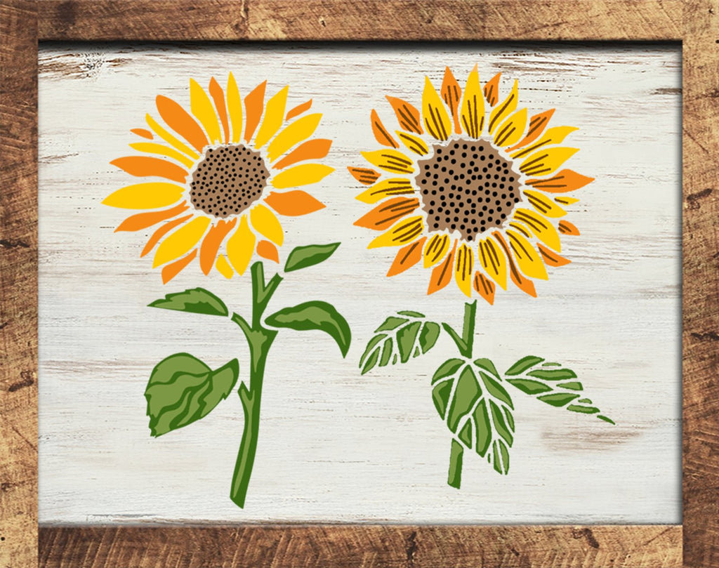 Large Stencils for Painting on Wood Reusable, Welcome Stencil, Daisy  Sunflower Stencil and Other Wood Stencils 