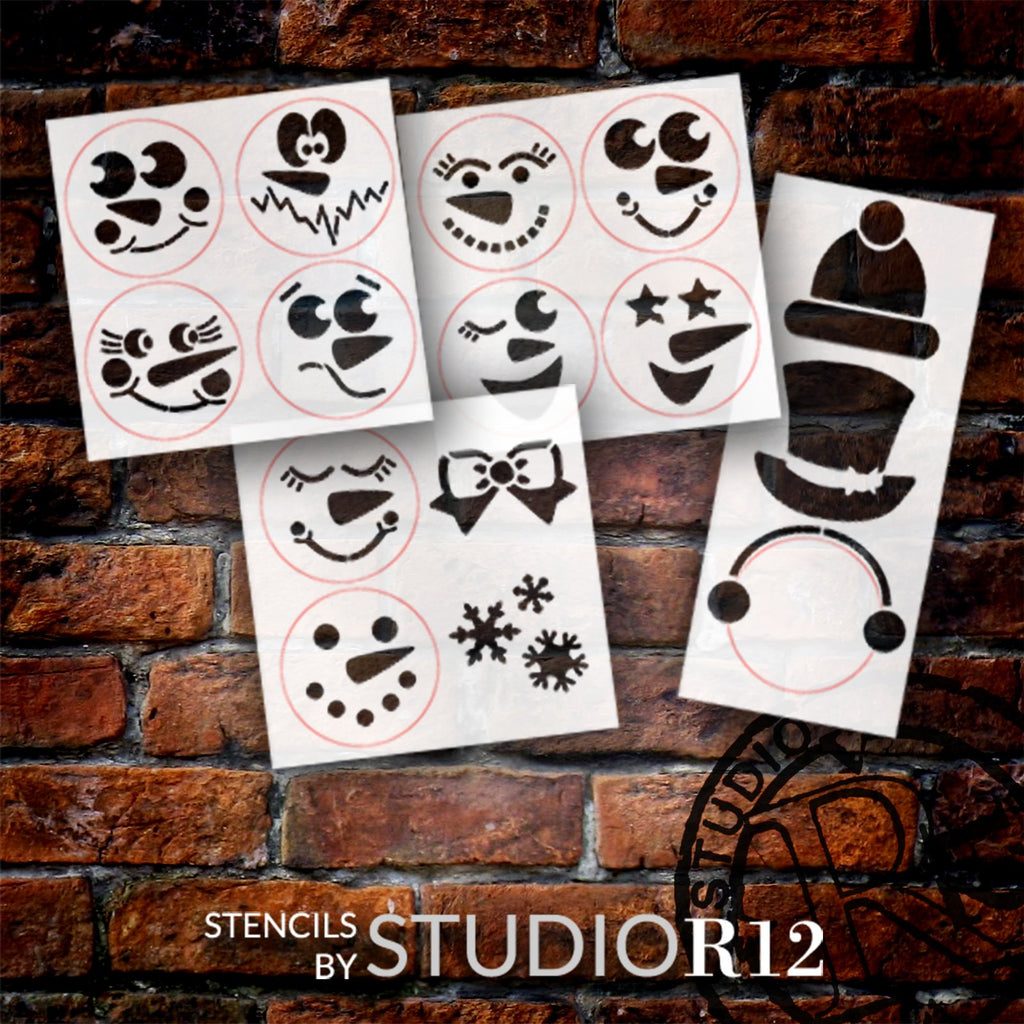  Christmas Face Paint With Stencils - Prime Eligible