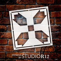 Star Barn Quilt Pattern Stencil by StudioR12