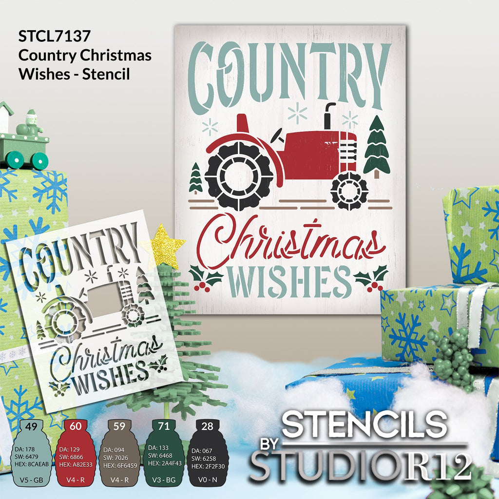 
                  
                Christmas,
  			
                Country,
  			
                country christmas,
  			
                Farm,
  			
                Farmhouse,
  			
                STCL7137,
  			
                stencil,
  			
                Stencils,
  			
                Studio R12,
  			
                StudioR12,
  			
                tractor,
  			
                  
                  
