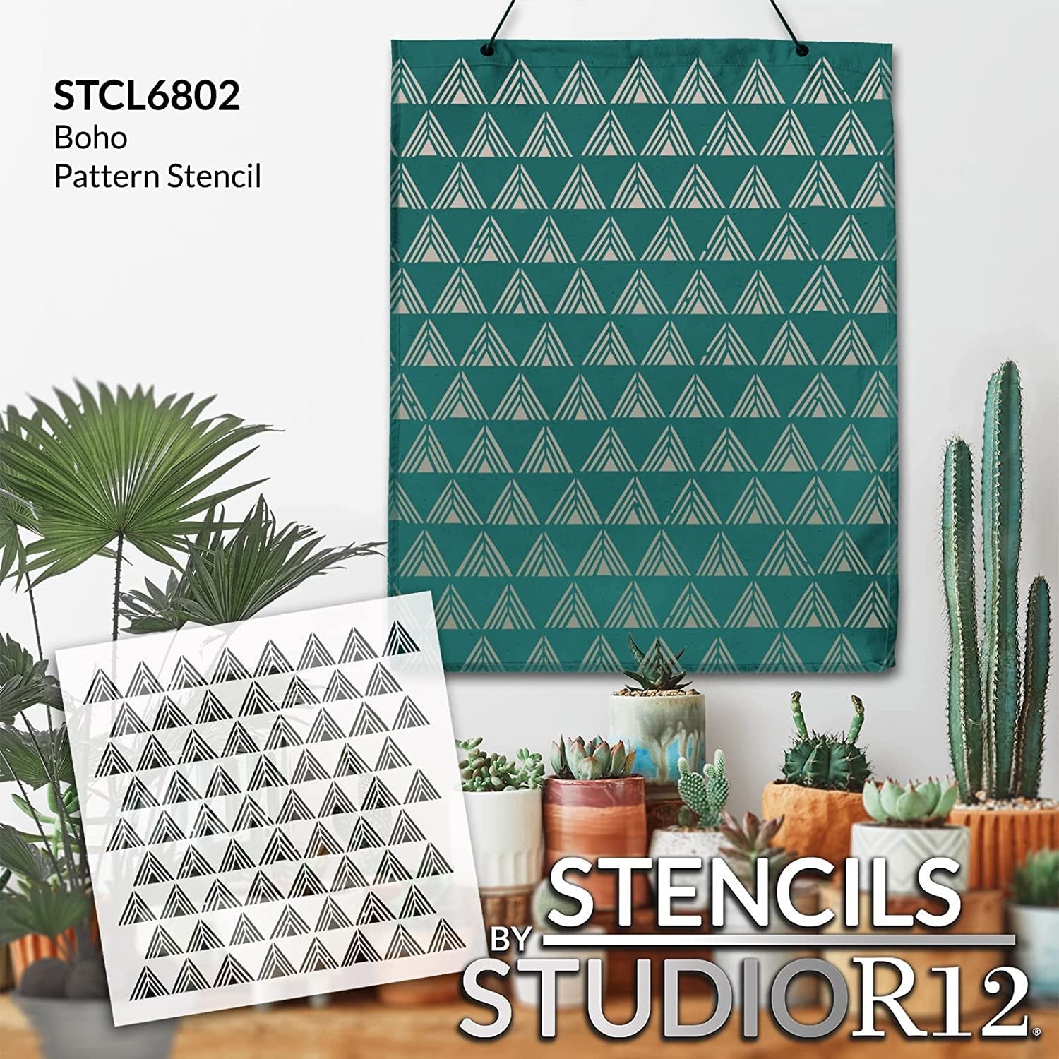 Simple Single Star - Art Stencil - 6 x 6 - STCL1259_2 by StudioR12