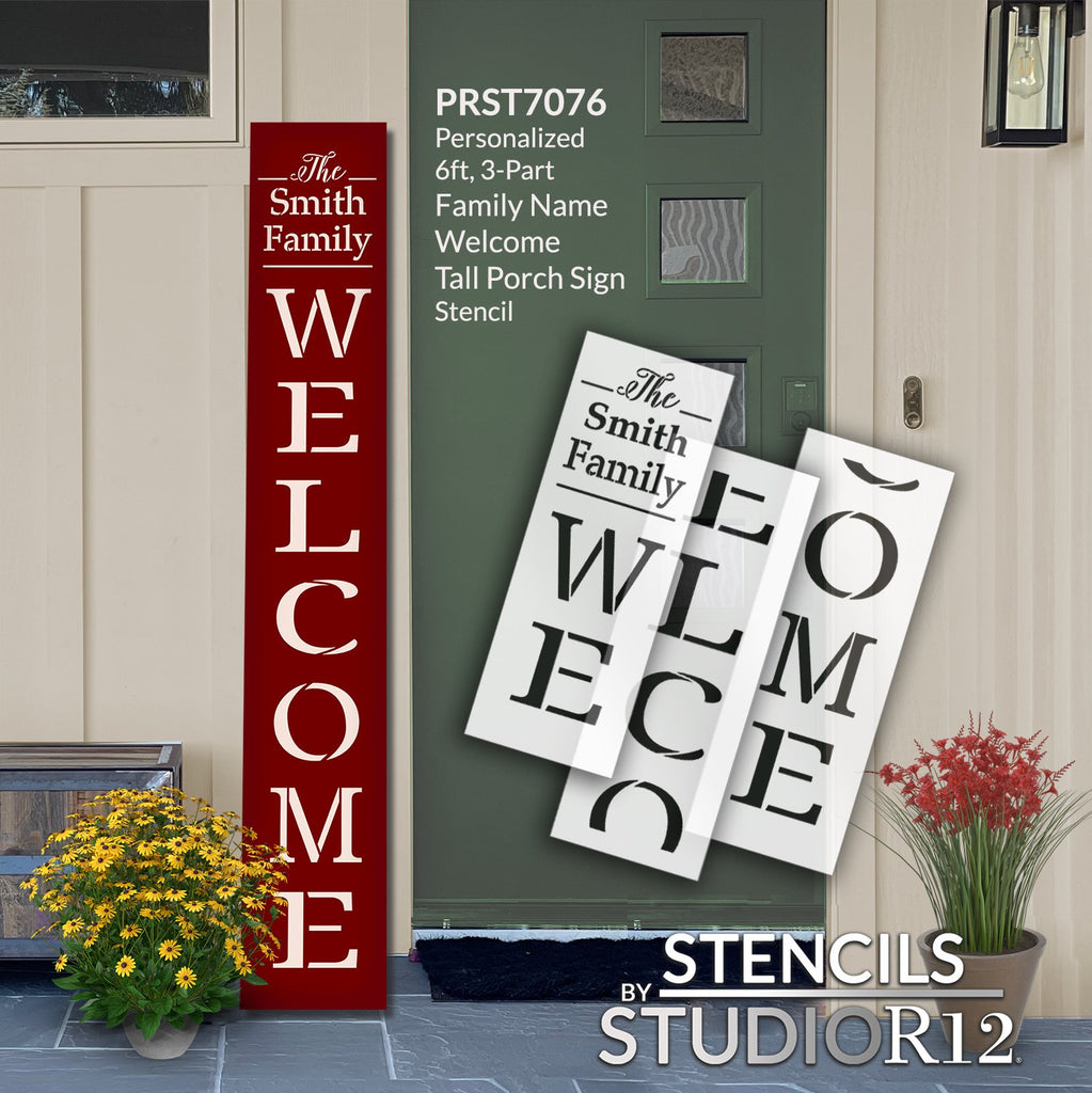 
                  
                custom,
  			
                Family,
  			
                family name,
  			
                Leaner,
  			
                personalize,
  			
                personalized,
  			
                personalized stencil,
  			
                personalized stencils,
  			
                Porch,
  			
                porch sign,
  			
                stencil,
  			
                Stencils,
  			
                Studio R12,
  			
                StudioR12,
  			
                Tall porch,
  			
                tall porch sign,
  			
                vertical,
  			
                Welcome,
  			
                Welcome Sign,
  			
                  
                  