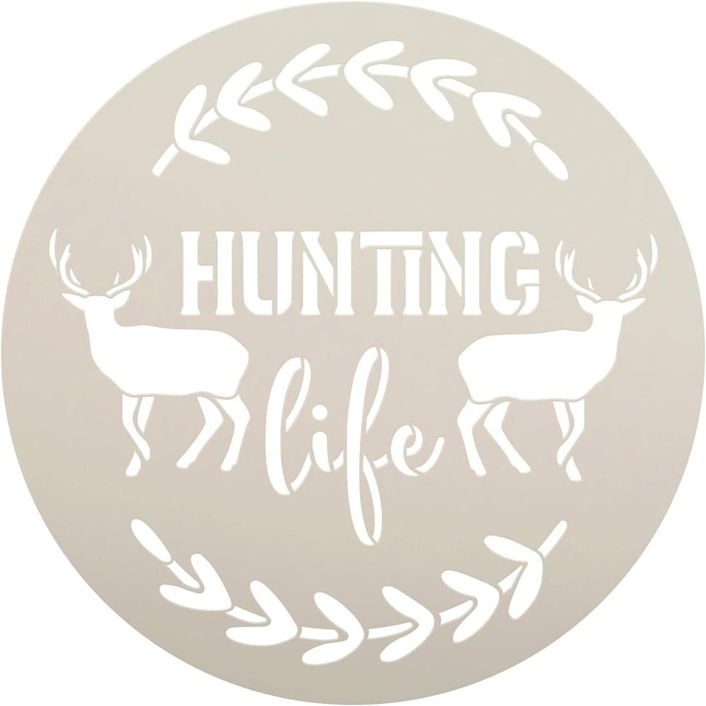 Life Better in The Woods Stencil by StudioR12, DIY Nature Deer Hunt Home  Decor Gift, Craft & Paint Wood Sign, Reusable Mylar Template