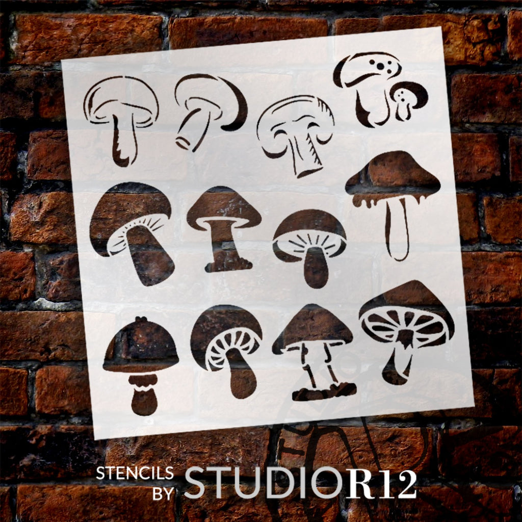 6 NEW Mushroom Stencils to Combine with Your Scorch Marker