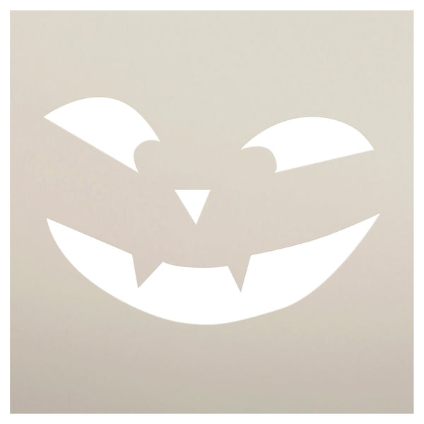 Vampire Jack-O-Lantern Stencil by StudioR12 | Craft & Paint DIY Halloween Decor | Fall Pumpkin Face Pattern Template | Select Size