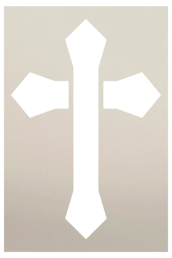 Medieval Cross Stencil by StudioR12 | Christian Faith Art Image | Craft DIY Home Decor | Paint Wood Sign Chalk Fabric Ink Mixed Media | Select Size | STCL6379