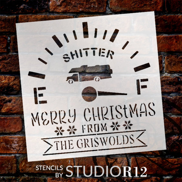 Merry Christmas from The Griswolds Stencil by StudioR12 | Craft DIY Home Decor | Paint Winter Wood Sign | Reusable Mylar Template | Select Size | STCL6198