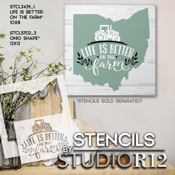 State Stencil by StudioR12 | Small & Extra Large Sizes | Reusable Pattern Template for DIY Painting & Mixed Media | Select State & Size | STCL5702