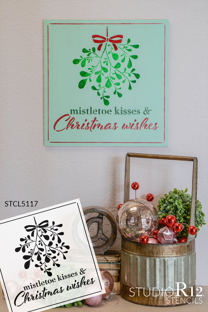 Wish You a Merry Christmas Personalized Stencil by StudioR12, DIY Home  Decor, Craft & Paint Wood Sign, Reusable Mylar Template