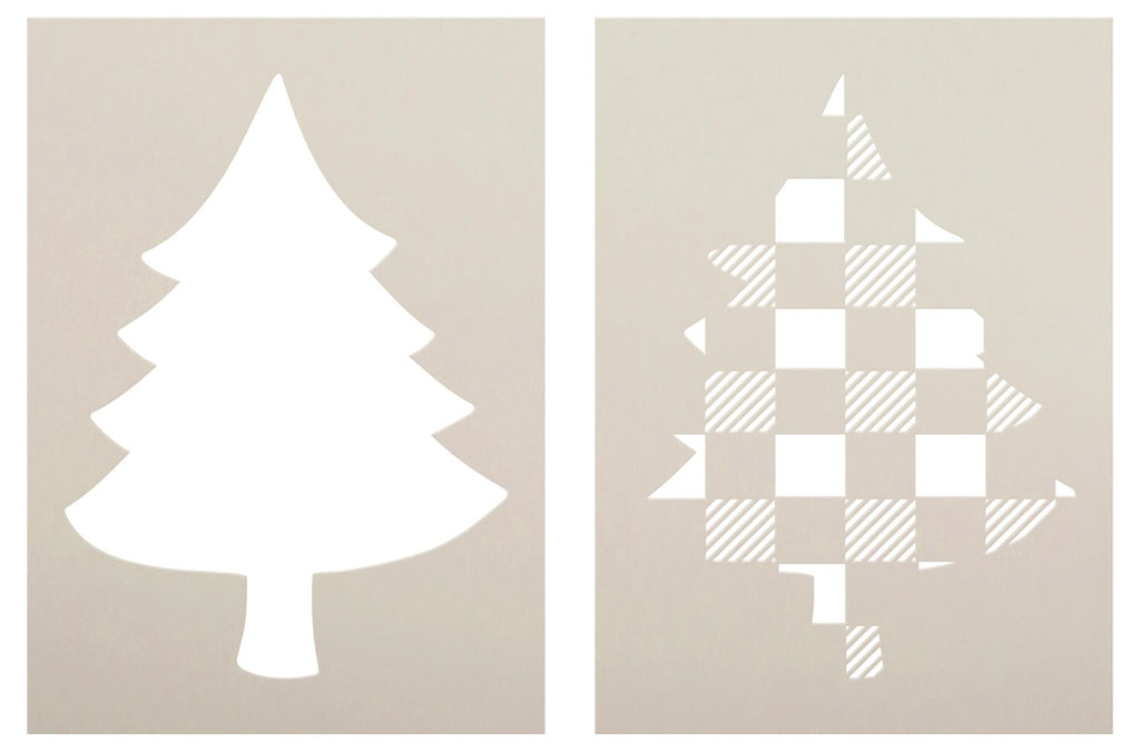 Christmas Trees Pattern Stencil by StudioR12