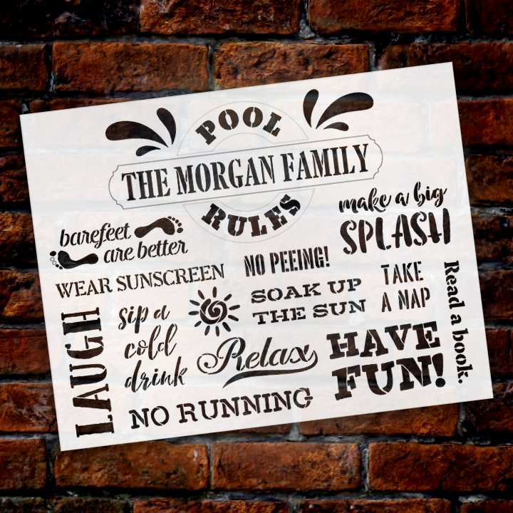 
                  
                custom,
  			
                Family,
  			
                Home,
  			
                Home Decor,
  			
                Outdoor,
  			
                outside,
  			
                Patio,
  			
                Personalized,
  			
                Pool,
  			
                Porch,
  			
                porch sign,
  			
                rules,
  			
                stencil,
  			
                Stencils,
  			
                StudioR12,
  			
                StudioR12 Stencil,
  			
                Summer,
  			
                Template,
  			
                  
                  