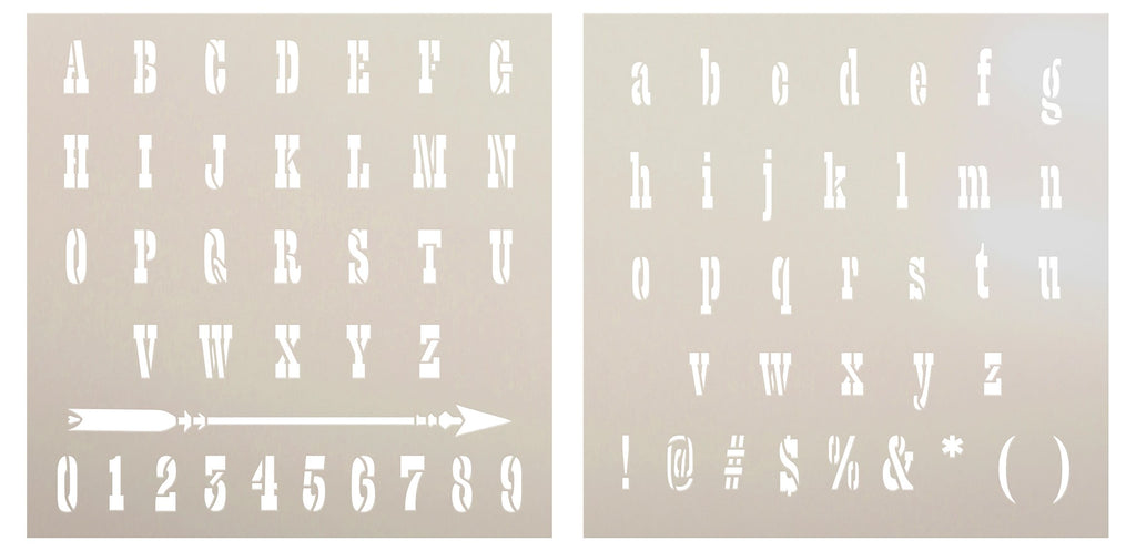 Hand-Drawn Ink Full Alphabet Stencil by StudioR12, Reusable Lettering  Stencils, DIY Journaling & Scrapbooking