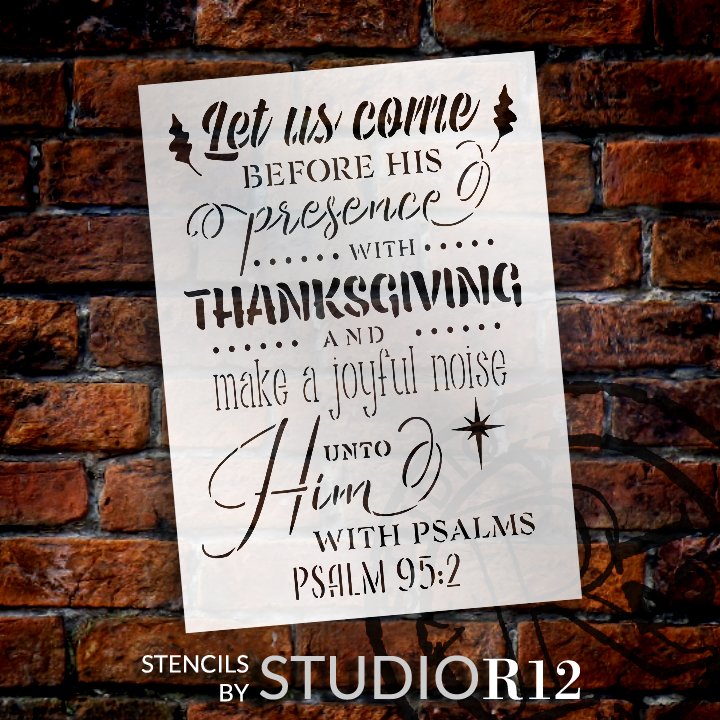 
                  
                Bible Quotes,
  			
                Christian,
  			
                Craft,
  			
                DIY,
  			
                Encouragement,
  			
                Faith,
  			
                Flexible Mylar,
  			
                Home Decor,
  			
                Hope,
  			
                Inspirational Quotes,
  			
                Paint,
  			
                Religion,
  			
                Reusable Template,
  			
                Stencil,
  			
                StudioR12,
  			
                Thanksgiving,
  			
                Thanksgiving Stencil,
  			
                Wood Sign,
  			
                  
                  