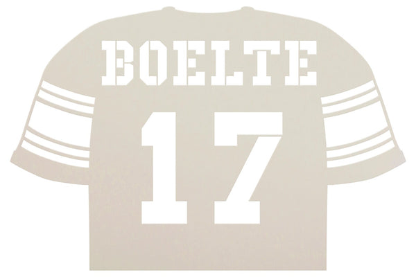 Personalized Football Jersey Stencil by StudioR12 - Select Size - USA Made - Craft DIY Sports Player Home Decor | Paint Custom Wood Sign for Porch or Yard | Reusable Template | PRST6651